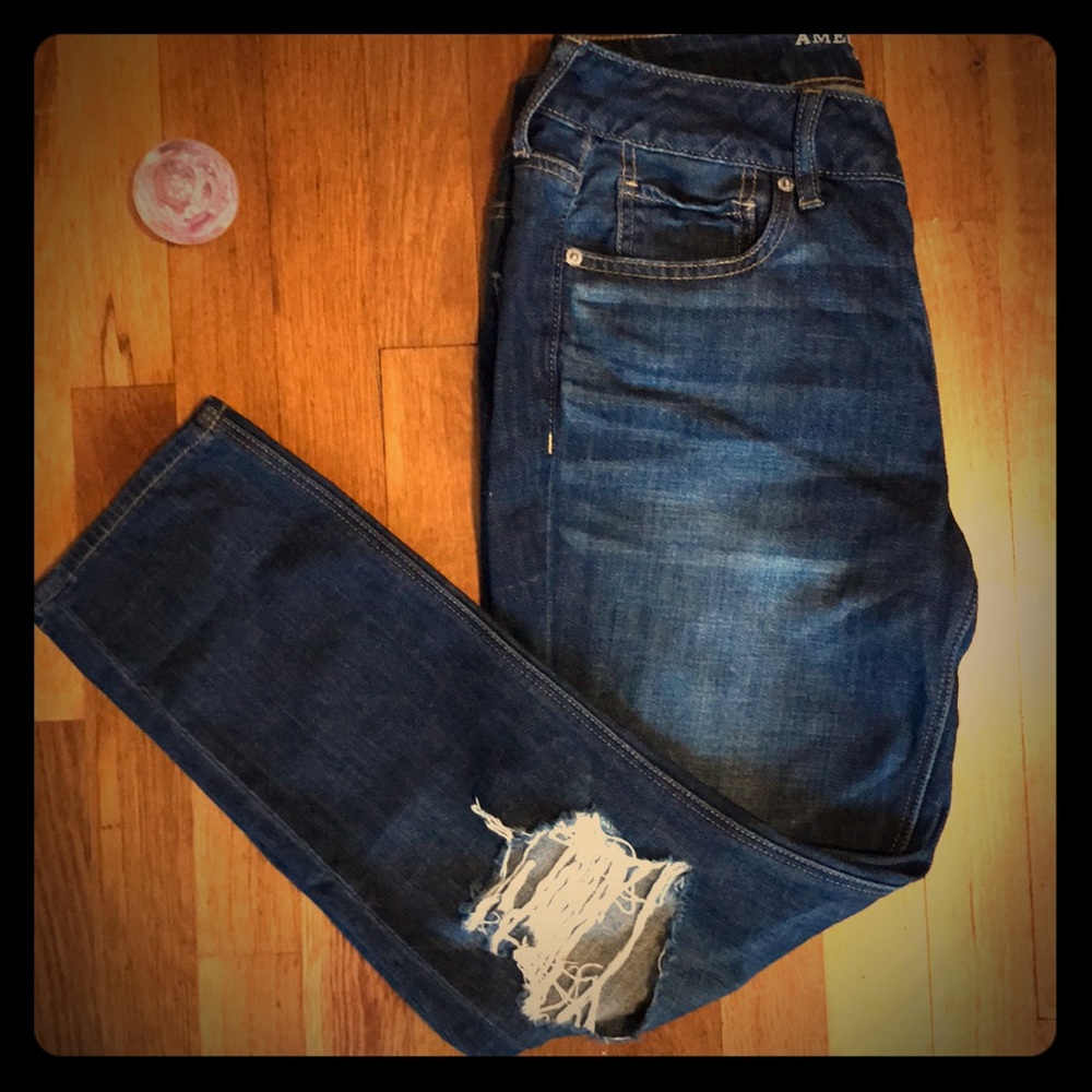 American Eagle TOMGIRL Jeans Dark-wash size 6